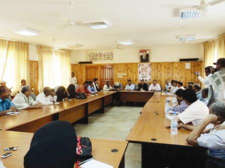 اجتماع تنفيذي أبين برئاسة الزوعري أمس